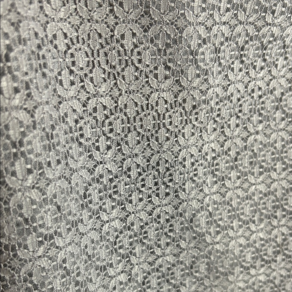Anne Klein Light Gray Patterned Mini Dress - Picture 3 of 9